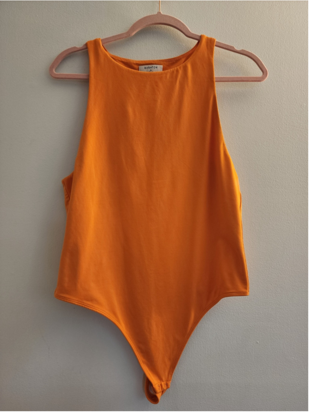 Aritzia Babaton Contour '90s Bodysuit Orange XL EUC